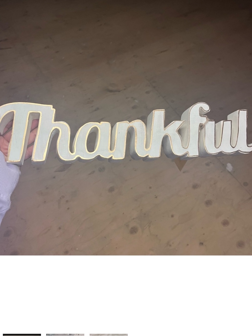 Thankful Wood  Sign